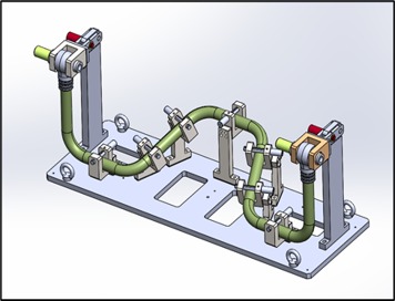 Checking fixture for Pipe profile and bending